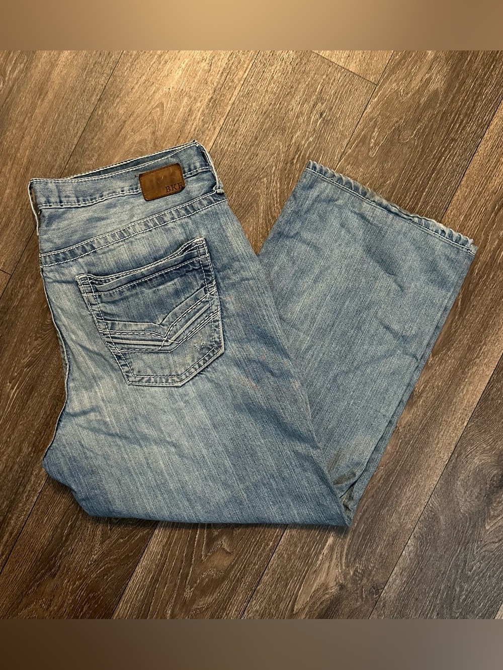 BKE Seth Bootcut Jeans Men’s Sz 40R Light Wash Denim Pants